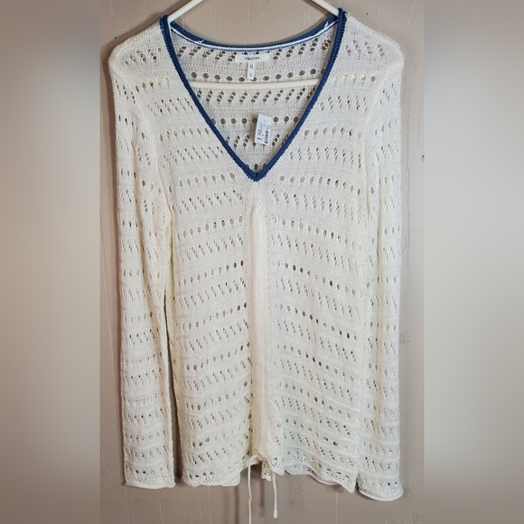 Maurices Other - Maurices Crocheted Swim Coverup Long Sleeve NWT